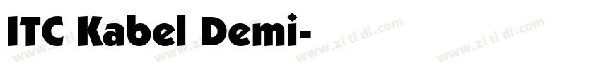 ITC Kabel Demi字体转换